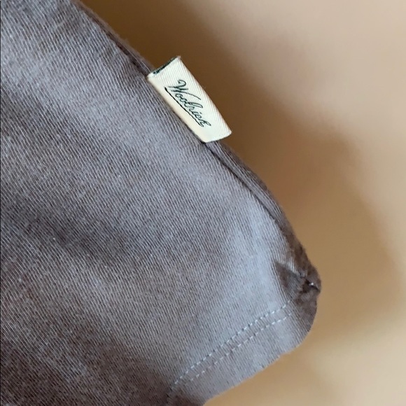 Woolrich tartan pocket v neck tee - Picture 4 of 5